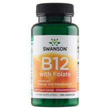 Zdjęcie produktu - Swanson Witamina B-12 1000 mcg, 250 tabl. do ssania