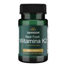 Zdjęcie produktu - SWANSON Witamina K2 naturalna 200mcg - 30 kapsułek 