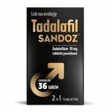 Zdjęcie produktu - Tadalafil Sandoz 10 mg, 2 tabletki