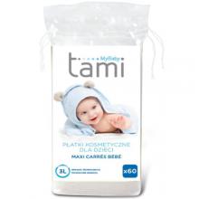 Zdjęcie produktu - TAMI My Baby Płatki kosmetyczne dla dzieci i niemowląt, 60szt.