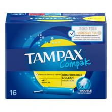 Zdjęcie produktu - TAMPAX Compak Regular Tampony z aplikatorem, 16 sztuk