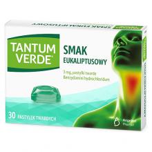 Zdjęcie produktu - TANTUM VERDE 3mg o smaku eukaliptusowym, 30 pastylek