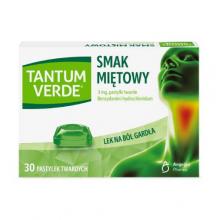 Zdjęcie produktu - TANTUM VERDE 3mg o smaku miętowym, 30 pastylek