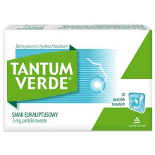 TANTUM VERDE o smaku eukaliptusowym - 30 pastylek (20676)
