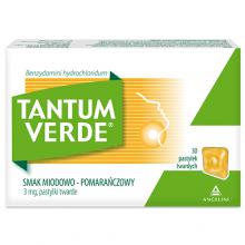 TANTUM VERDE o smaku miodowo - pomarańczowym - 30 pastylek (20678)