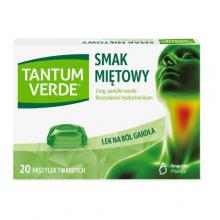 Zdjęcie produktu - TANTUM VERDE 3mg o smaku miętowym, 20 pastylek