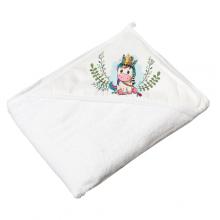 Zdjęcie produktu - TEGA BABY Okrycie kąpielowe 80x80cm DZIKI ZACH&Oacute;D JEDNOROŻEC białe, 1 szt.