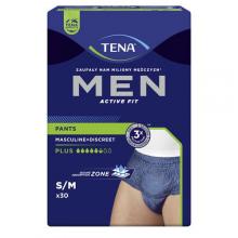 Zdjęcie produktu - TENA Men Pants Plus S/M, 30 szt - bielizna chłonna USZKODZONA FOLIA ZBIORCZA