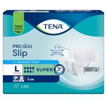 Zdjęcie produktu - Tena ProSkin Slip Pieluchomajtki z rzepami Super L, 30 szt.