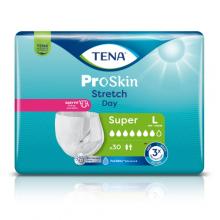 Zdjęcie produktu - Tena ProSkin Stretch Day Pieluchomajtki elastyczne Super L, 30 szt.