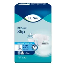Zdjęcie produktu - Tena ProSkin Slip Pieluchomajtki z rzepami Plus L, 10 szt.