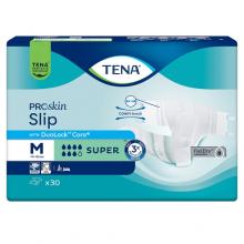 Zdjęcie produktu - Tena ProSkin Slip Pieluchomajtki z rzepami Super M, 30 szt.