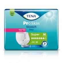 Zdjęcie produktu - Tena ProSkin Stretch Day Pieluchomajtki elastyczne Super M, 30 szt.