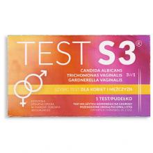 Szybki test antygenowy S3 wykrywający i r&oacute;żnicujący choroby intymne u kobiet i mężczyzn 3w1, 1szt.