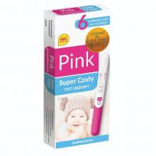 Zdjęcie produktu - Test ciążowy strumieniowy Pink Super Czuły, 1 szt. USZKODZONY KARTON