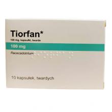 Zdjęcie produktu - Tiorfan 100 mg, 10 kapsułek twardych (Delfarma) - lek na biegunkę