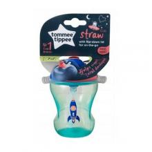 Zdjęcie produktu - Tommee Tippee Kubek niekapek ze słomką 230ml 7m+ BOY	