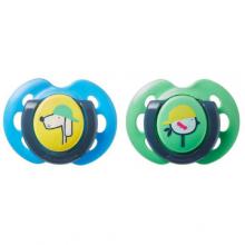 Zdjęcie produktu - Tommee Tippee Smoczek FUN STYLE 0-6m zielony/niebieski 