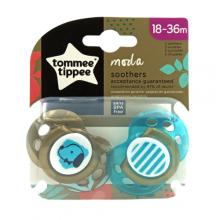 Tommee Tippee Smoczek uspokajający MODA 18-36m BOY, 2szt.