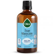 Zdjęcie produktu - Olini Tran z wątroby z dorsza, 100 ml 