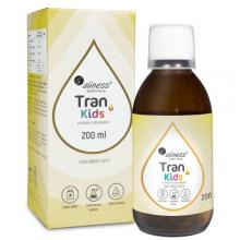 Zdjęcie produktu - Aliness Tran Kids + Wit. A 400 &micro;g o smaku cytrynowym, 200 ml