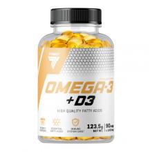Zdjęcie produktu - Trec Omega-3 + D3, 90 kaps.