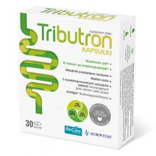 Zdjęcie produktu - Tributron, 30 kapsułek - preparat pomagający przy wzdęciach, b&oacute;lach brzucha i zaparciach  