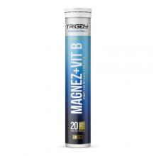 Zdjęcie produktu - TRIGGY Magnez + Vitamina B tabletki musujące o smaku czarnej porzeczki, 20szt.
