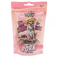 Zdjęcie produktu - TufTuf Przysmak dla psa Mini Churros wieprzowina (dorosły/szczeniak), 100 g