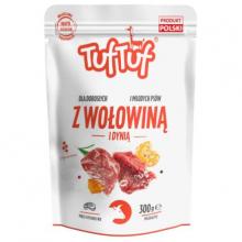 Zdjęcie produktu - TufTuf Mokra karma dla psa Wołowina z dynią (dorosły/szczeniak), 300 g