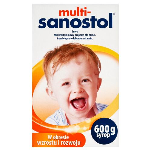 Miniaturka artykułu - Multi-Sanostol Syrop wielowitaminowy dla dzieci, 600 g