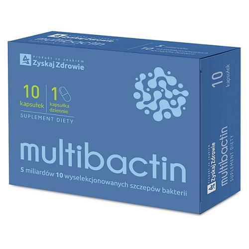Miniaturka artykułu - ZYSKAJ ZDROWIE MultiBactin, 10 kaps.