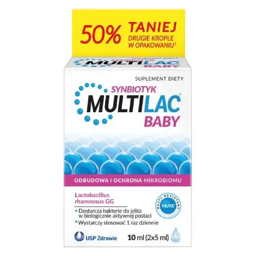 Miniaturka artykułu - Multilac BABY Synbiotyk Krople - 5 ml