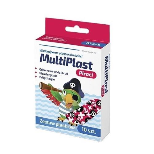 Miniaturka artykułu - Multiplast Plastry Wodoodporne Piraci,  10 sztuk