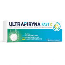 Zdjęcie produktu - Ultrapiryna Fast C, 10 tabl.mus.