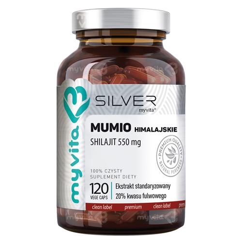 Miniaturka artykułu - MyVita Silver Pure Mumio Himalajskie 550 mg, 120 kaps.
