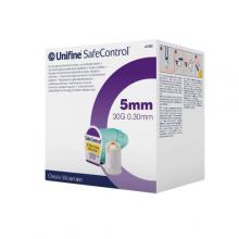 Zdjęcie produktu - Unifine SafeControl 5 mm 30G 0.30 mm Bezpieczna igła do wstrzykiwacza z podw&oacute;jną ochroną, 100 szt.
