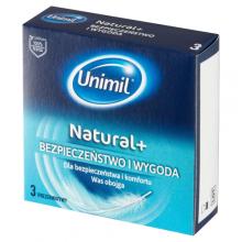Zdjęcie produktu - UNIMIL Prezerwatywy NATURAL - 3 szt.