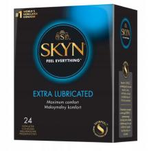 Zdjęcie produktu - UNIMIL SKYN Extra Nawilżane Prezerwatywy, 24 sztuki 