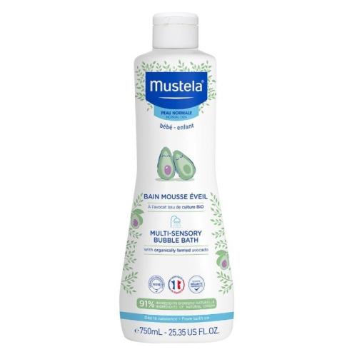 Miniaturka artykułu - MUSTELA  BAIN MOUSSE EVEIL Płyn Bąbelkowa Kąpiel z Avocado, 750 ml