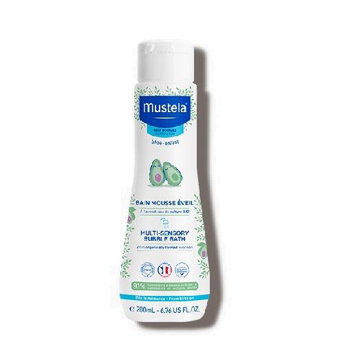 Miniaturka artykułu - MUSTELA  BAIN MOUSSE EVEIL Płyn Bąbelkowa Kąpiel z Avocado, 750 ml