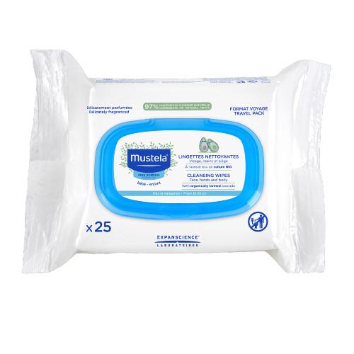 Zdjęcie produktu - MUSTELA BEBE chusteczki nawilżające, 25 sztuk 