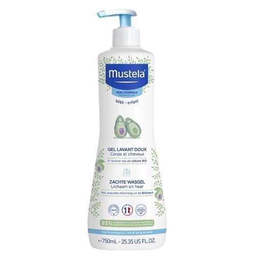 Miniaturka artykułu - MUSTELA Bebe Enfant Delikatny żel do mycia Naturals, 750ml USZKODZONA POMPKA