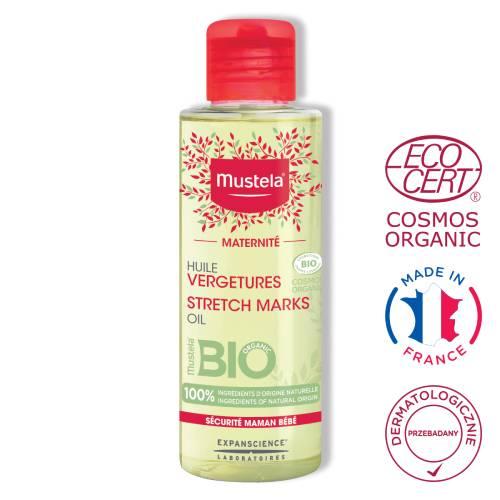 Miniaturka artykułu - Mustela Bio Maternite Olejek na rozstępy, 105 ml