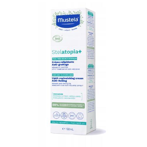 Miniaturka artykułu - MUSTELA STELATOPIA+ Delikatny Krem Emolient, 150ml BRAK KARTONU