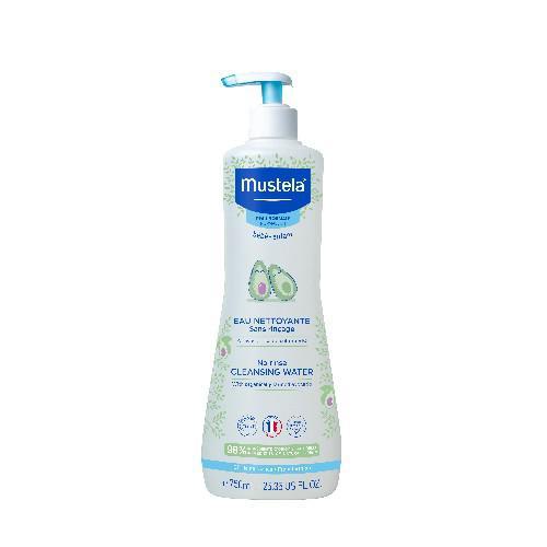Miniaturka artykułu - MUSTELA Woda oczyszczająca bez spłukiwania, 750ml BRAK DOZOWNIKA