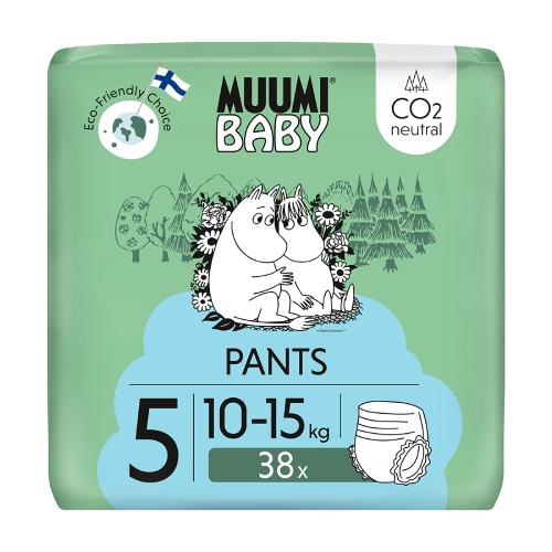 Miniaturka artykułu - Muumi Baby Pants Pieluchomajtki 5 (10-15 kg), 38 szt.