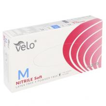 Zdjęcie produktu - Velo Nitrile Soft Rękawice nitrylowe bezpudrowe M, 100 szt.