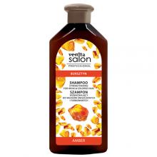 Zdjęcie produktu - VENITA SALON Szampon wzmacniający z ekstraktem z bursztynu do włos&oacute;w zniszczonych i farbowanych , 500ml
