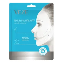 Zdjęcie produktu - Veze Dwuczęściowa maska w płachcie na twarz i podbr&oacute;dek, 40 ml